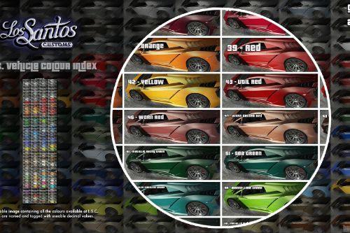 LSC Vehicle Colours Index